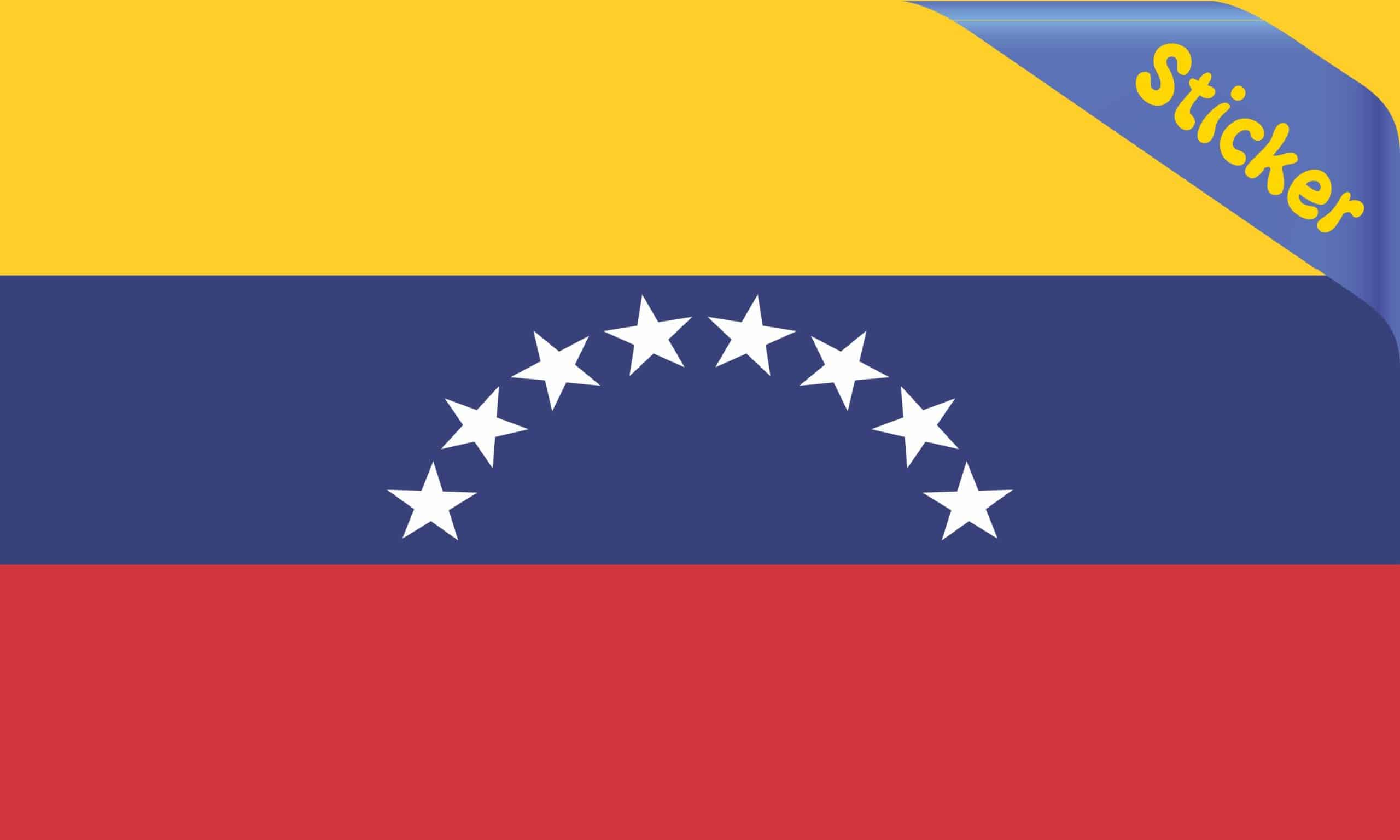 5inx3in Venezuela Flag Sticker Cup Decal Car Window Truck Bumper Stickers - Image 2