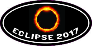 Oval Eclipse 2017 Sticker