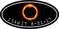 Oval I Saw It Eclipse Sticker