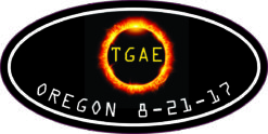 Oval TGAE Oregon Eclipse Sticker