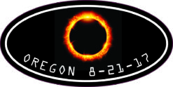 Oval Oregon Eclipse Sticker