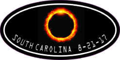 Oval South Carolina Eclipse Sticker