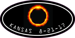Oval Kansas Eclipse Sticker