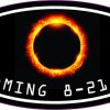 Oval Wyoming Eclipse Sticker