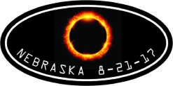 Oval Nebraska Eclipse Sticker