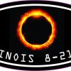 Oval Illinois Eclipse Sticker