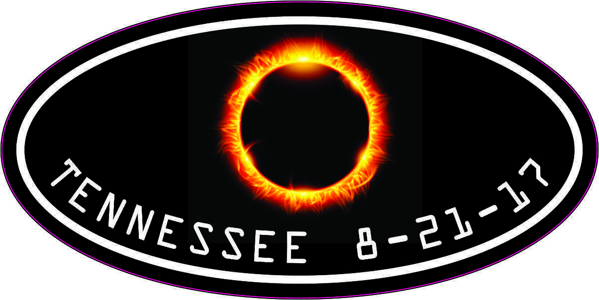 Oval Tennessee Eclipse Sticker