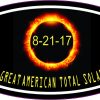 Oval I Saw the Great American Total Solar Eclipse Sticker