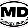 Oval MD Ocean City Maryland Sticker