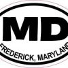 Oval MD Frederick Maryland Sticker