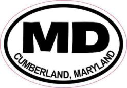Oval MD Cumberland Maryland Sticker