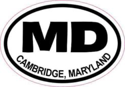 Oval MD Cambridge Maryland Sticker