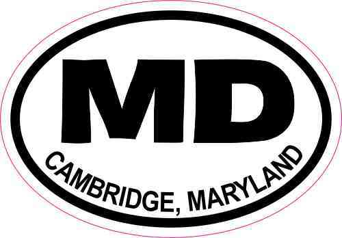 Oval MD Cambridge Maryland Sticker