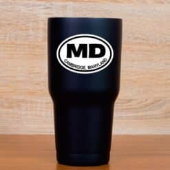 3in x 2in Oval MD Cambridge Maryland Sticker Luggage Decal Car S