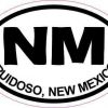 Oval NM Ruidoso New Mexico Sticker