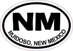 Oval NM Ruidoso New Mexico Sticker