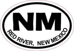 Oval NM Red River New Mexico Sticker