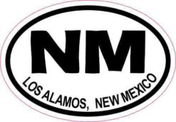 Oval NM Los Alamos New Mexico Sticker