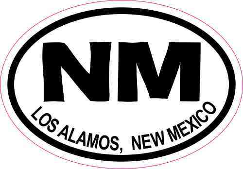 Oval NM Los Alamos New Mexico Sticker