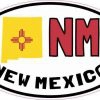 Oval NM New Mexico Sticker