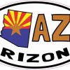 Oval AZ Arizona Sticker
