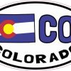 Oval CO Colorado Sticker