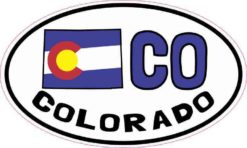 Oval CO Colorado Sticker