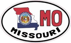 Oval MO Missouri Sticker