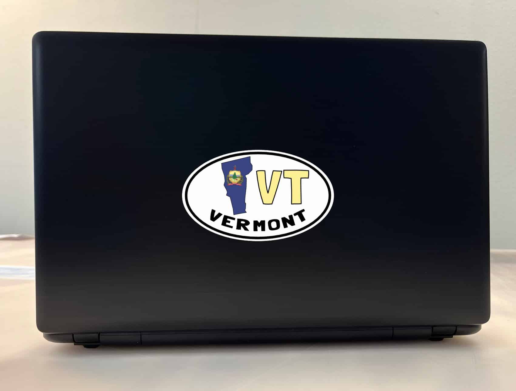 5in x 3in Oval VT Vermont Sticker Vinyl Car Bumper Decal Luggage - Image 3