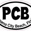 Oval PCB Panama City Beach Sticker