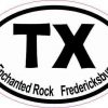 Oval TX Enchanted Rock Fredericksburg Sticker