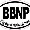 Oval BBNP Big Bend National Park Sticker