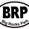 Oval BRP Big Rocks Park Sticker