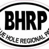 Oval BHRP Blue Hole Regional Park Sticker