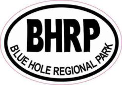Oval BHRP Blue Hole Regional Park Sticker