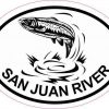 Oval Trout San Juan River Sticker