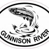 Oval Trout Gunnison River Sticker