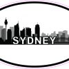 Oval Sydney Skyline Sticker