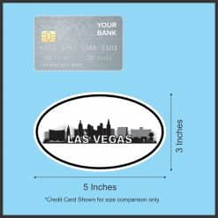 5in x 3in Oval Las Vegas Skyline Sticker Luggage Decal Car Trave - Image 6