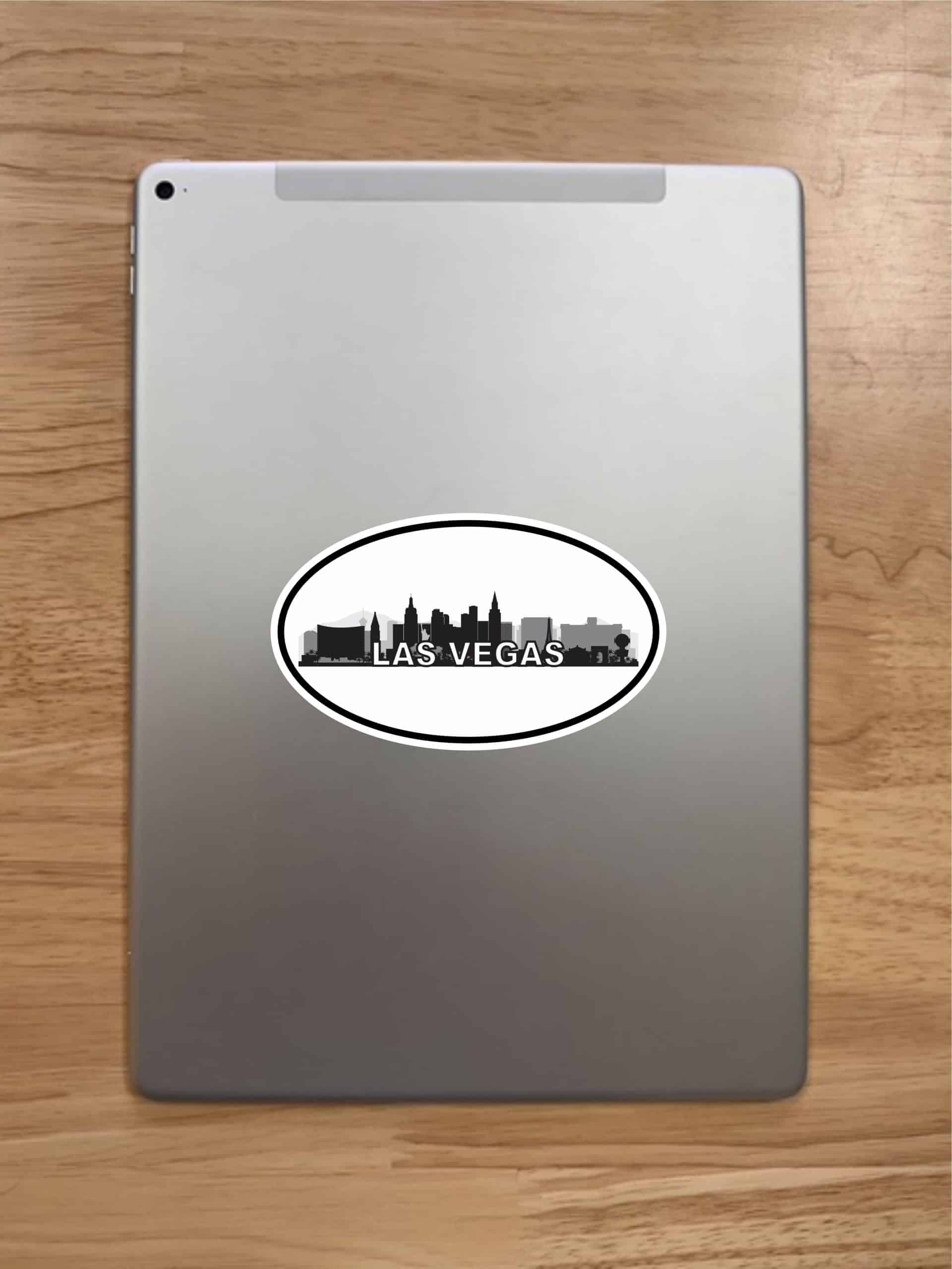 5in x 3in Oval Las Vegas Skyline Sticker Luggage Decal Car Trave - Image 7