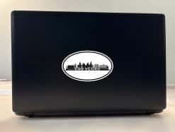 5in x 3in Oval Las Vegas Skyline Sticker Luggage Decal Car Trave - Image 3