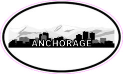 Oval Anchorage Skyline Sticker