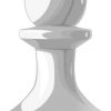 White Pawn Sticker