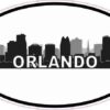 Oval Orlando Skyline Sticker