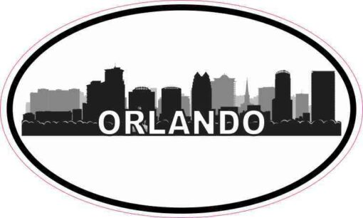 Oval Orlando Skyline Sticker
