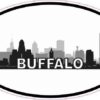 Oval Buffalo Skyline Sticker