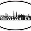 Oval Newcastle Skyline Sticker