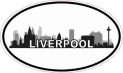 Oval Liverpool Skyline Sticker