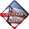 Veteran On Board Sticker