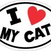 I Love My Cat Sticker
